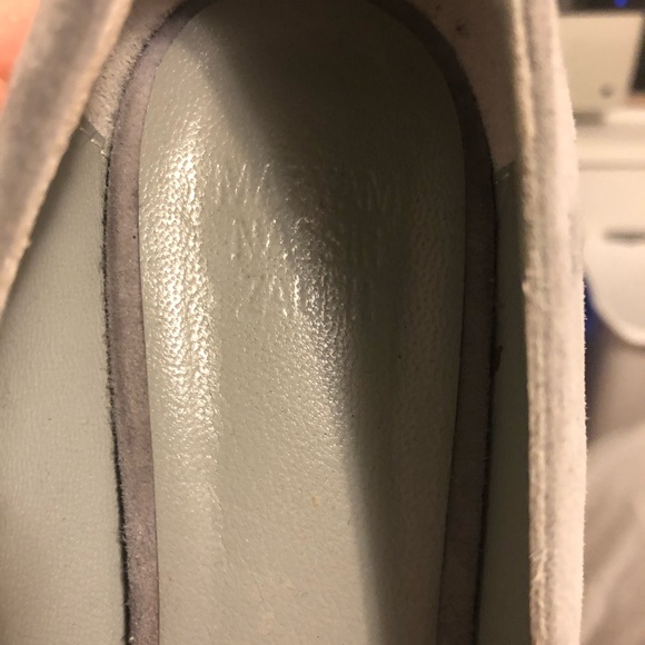 Dove gray leather Maryam Nassir Zadeh sz 38.5 heel - Picture 5 of 5